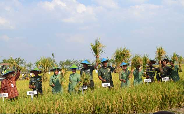 Danrem 073/Mkt Dampingi KSAD Panen Raya